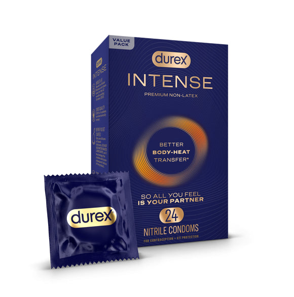 Durex Intense Nitrilo Sin Látex Delgados